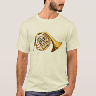 Schönes Messingfrenchhorn Musikinstrument T-Shirt