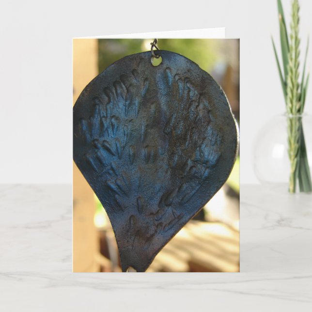 Schönes Metallblatt Karte (Vorderseite)