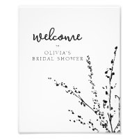 Schönes Minimalistisches weißes Brautparty