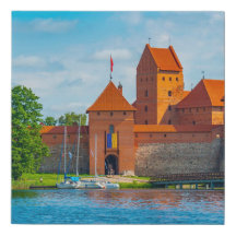 Schönes mittelalterliches Schloss am Blue Lake