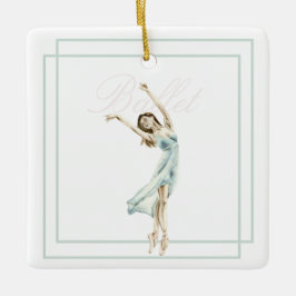 Schönes modernes Ballerina Blau, rosa geometrisch Keramikornament