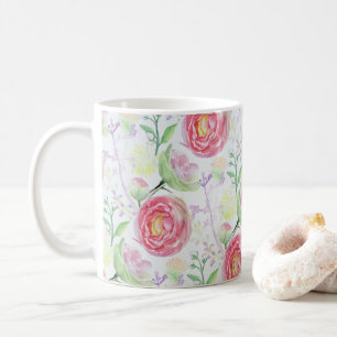 Schönes, modernes, florales Muster Kaffeetasse