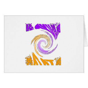 Schönes modernes Kunstdesign: Lila und Goldbrust