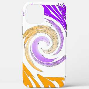 Schönes modernes Kunstdesign: Lila und Goldbrust Case-Mate iPhone Hülle