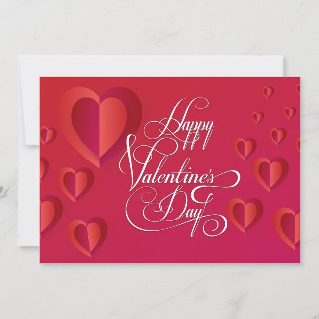Schönes modernes Valentinstag-Design trendy (Vorderseite)