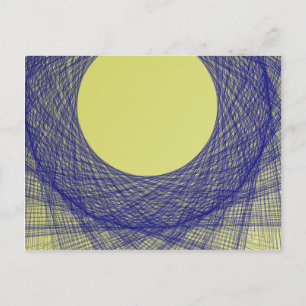 schönes Mondlicht strahlt blau Postkarte