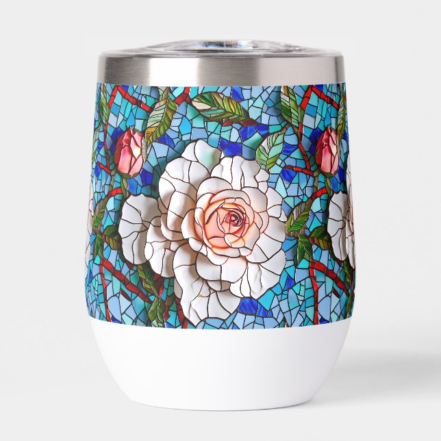 Schönes Mosaik-Blume-Muster (Vorderseite)