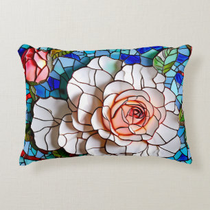 Schönes Mosaik-Blume-Muster Dekokissen