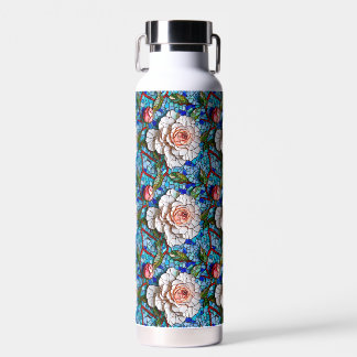 Schönes Mosaik-Blume-Muster Trinkflasche
