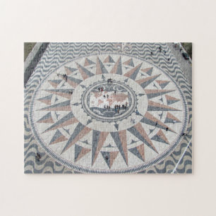 Schönes Mosaikfliesen Muster Lissabon, Portugal Puzzle