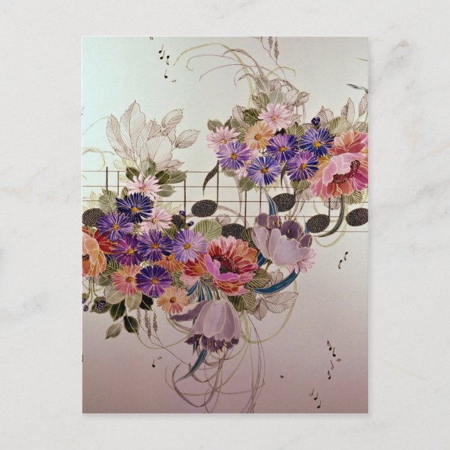 Schönes Musikfeld Postkarte (Vorderseite)