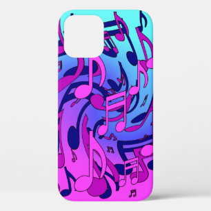 Schönes Musikmuster Pink Lila Aqua Case-Mate iPhone Hülle