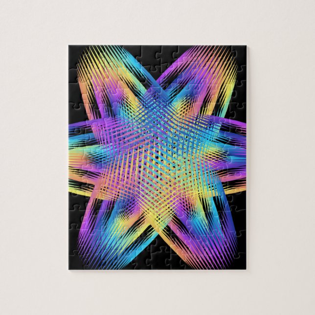 Schönes Muster der Titanfarben - Puzzle (Vertikal)