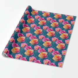 Schönes Muster in weichen rosa Blume Geschenkpapier