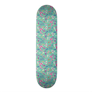 Schönes Muster mit Sommer-Elementen Skateboard