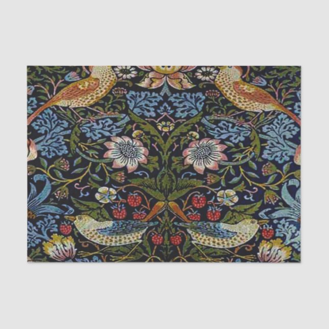 Schönes Muster William Morriss, Kunst nouveau, vin Seidenpapier (Vorderseite)