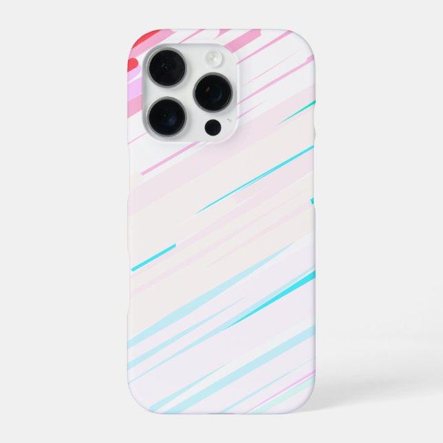 Schönes Musterdesign iPhone Hülle (Rückseite)