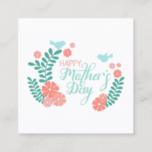Schönes Muttertags-Calligraphy-Text im floralen De Begleitkarte