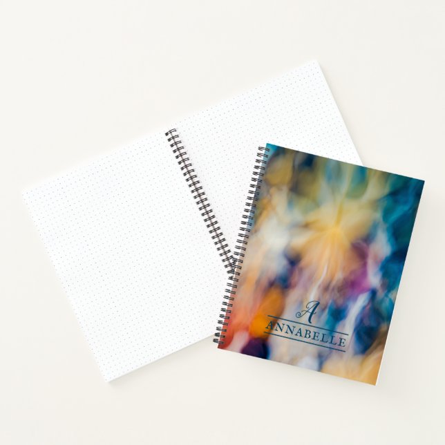 Schönes, nachblühendes Design-Notebook mit abstrak Notizbuch (Innenseite)