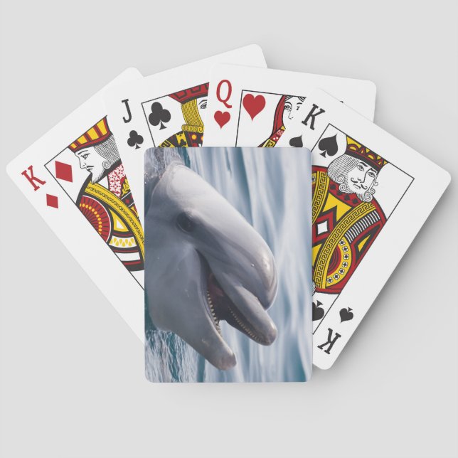 Schönes Nah-up eines Dolphins Spielkarten (Rückseite)