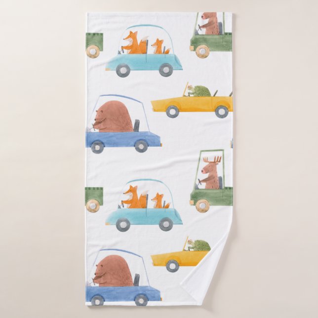 Schönes, nahtloses Babymuster mit niedlicher Handt Badehandtuch (Badehandtuch)