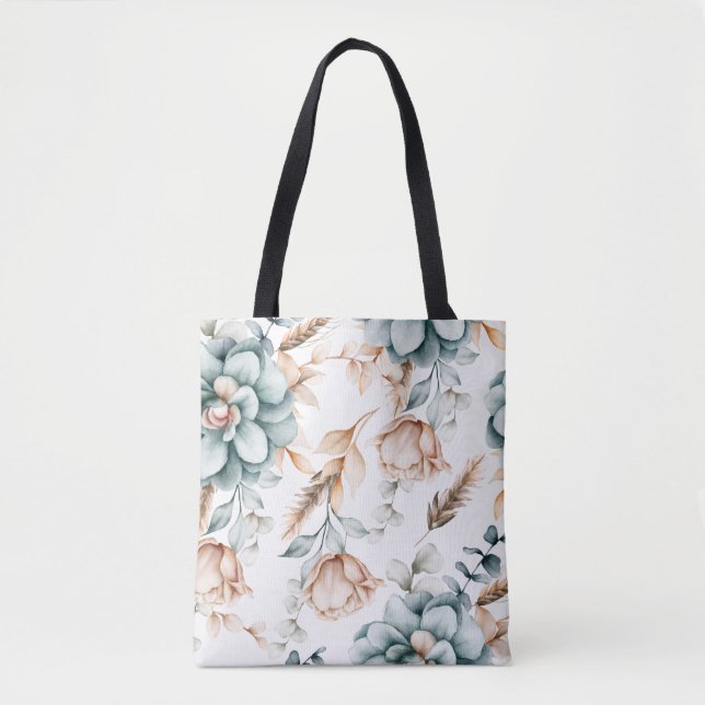 Schönes, nahtloses Blumenmuster mit Vintagem (Vorderseite)