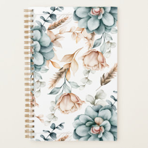 Schönes, nahtloses Blumenmuster mit Vintagem Planer