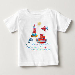 Schönes nautisches Design Baby T-shirt