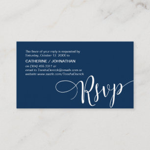 Schönes Navy Blue Script, UAWG response, Begleitkarte