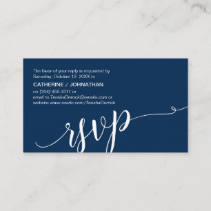 Schönes Navy Blue Script, UAWG response, Begleitkarte