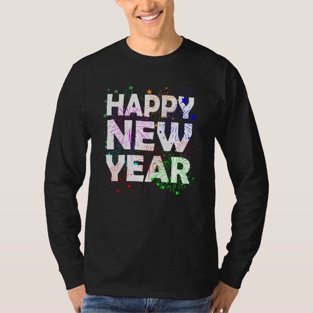Schönes neues Jahr 2021 Neujahrsrückstand T-Shirt (Vorderseite)