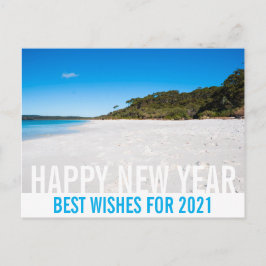 Schönes Neues Jahr Australien Beach Landschaftspar Postkarte