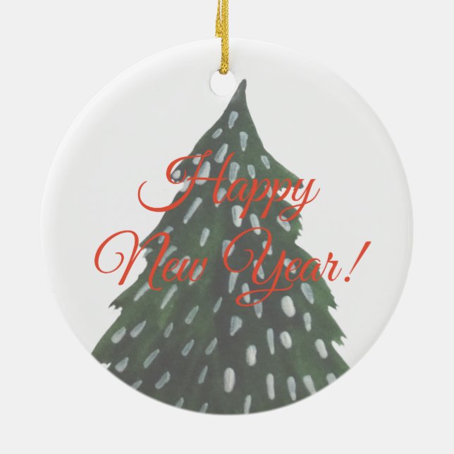 Schönes neues Jahr dekorative Ornamente (Hinten)