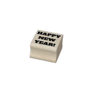 Schönes neues Jahr Gummistempel