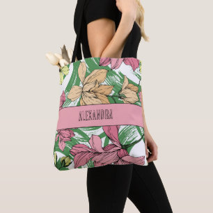 Schönes niedliches rosa und grünes blumenfreies Mo