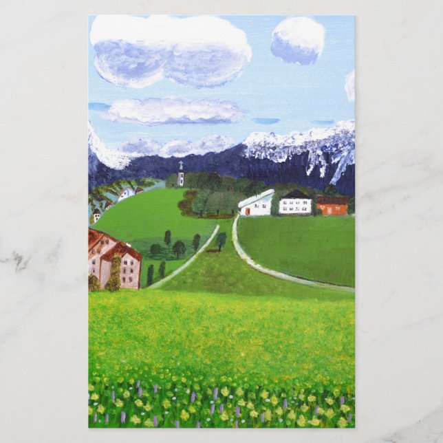 Schönes Norwegen Briefpapier (Vorderseite)