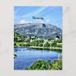 Schönes Norwegen, landschaftliche Kulisse Postkarte