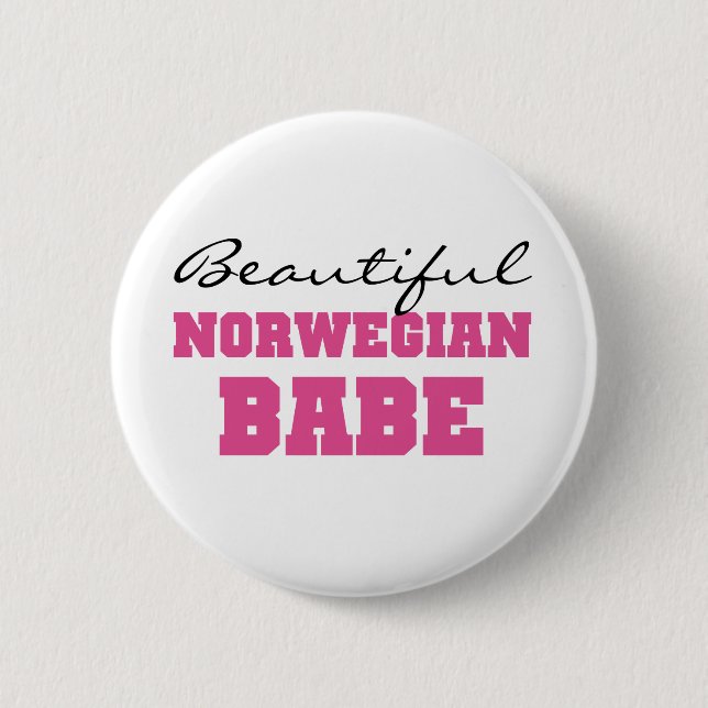 Schönes norwegisches Baby Button (Vorderseite)