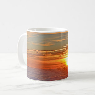 Schönes Ocean Sunset Panorama Tasse