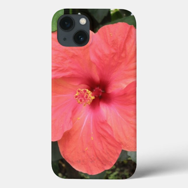 Schönes Orange Hibiskus Blume iPad Case (Rückseite)