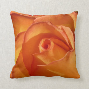 Schönes orange Rosethrow-Kissen Kissen