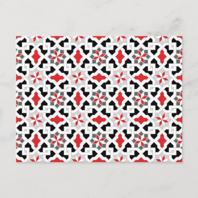 Schönes orientalisches Blume Muster 1 Postkarte (Vorderseite)