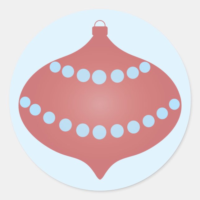 Schönes Ornament Runder Aufkleber (Vorderseite)