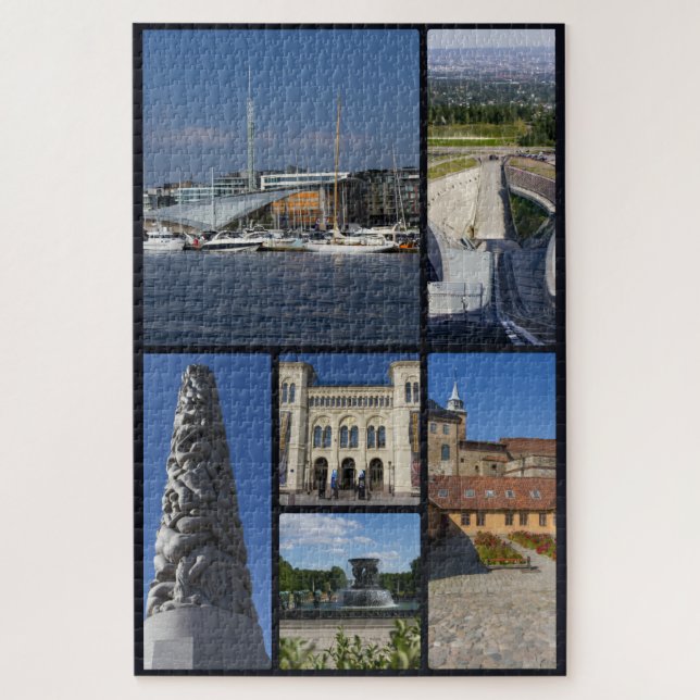 Schönes Oslo, Norwegen, Puzzle (Vertikal)