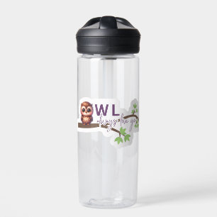Schönes Owl-Design Trinkflasche