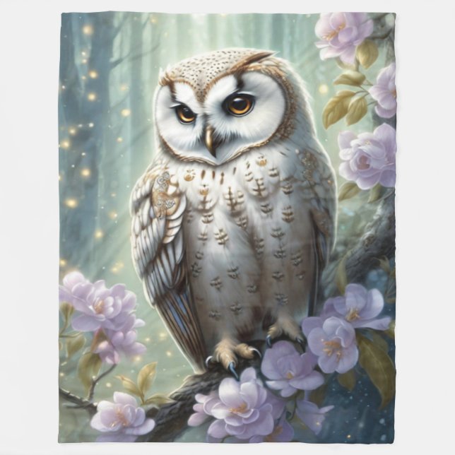 Schönes Owl Fleecedecke (Vorderseite)