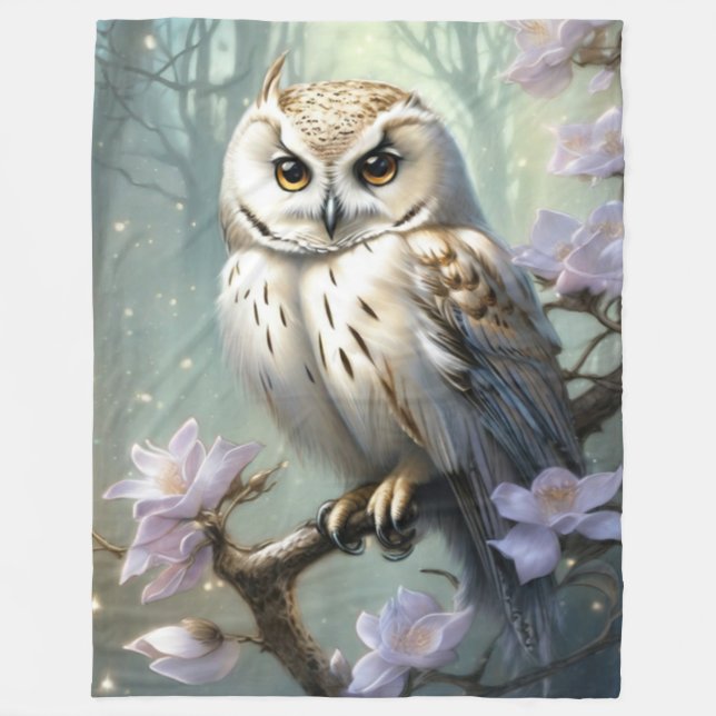 Schönes Owl Fleecedecke (Vorderseite)
