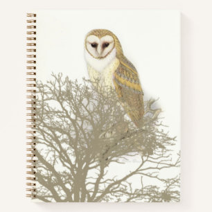 Schönes Owl in Tree Spiral Notebook Notizbuch