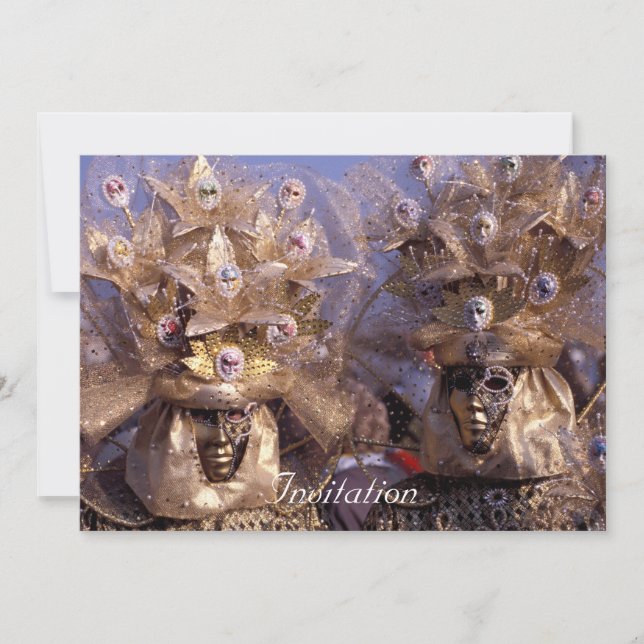 Schönes Paar Liebhaber Einladung (Vorderseite)