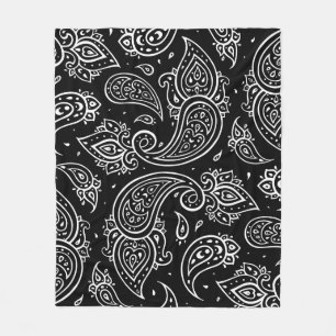 Schönes Paisley-Nahtlosmuster Fleecedecke